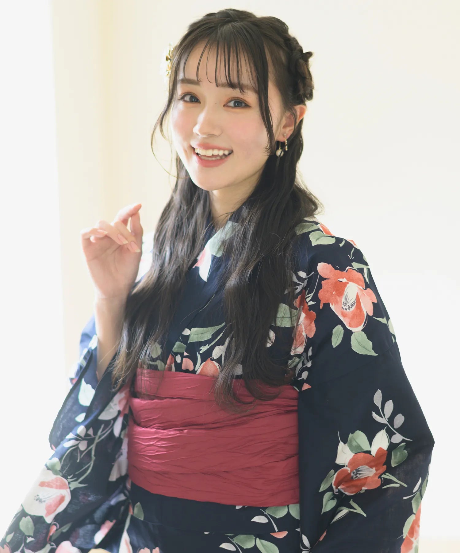 Crinkled heko obi