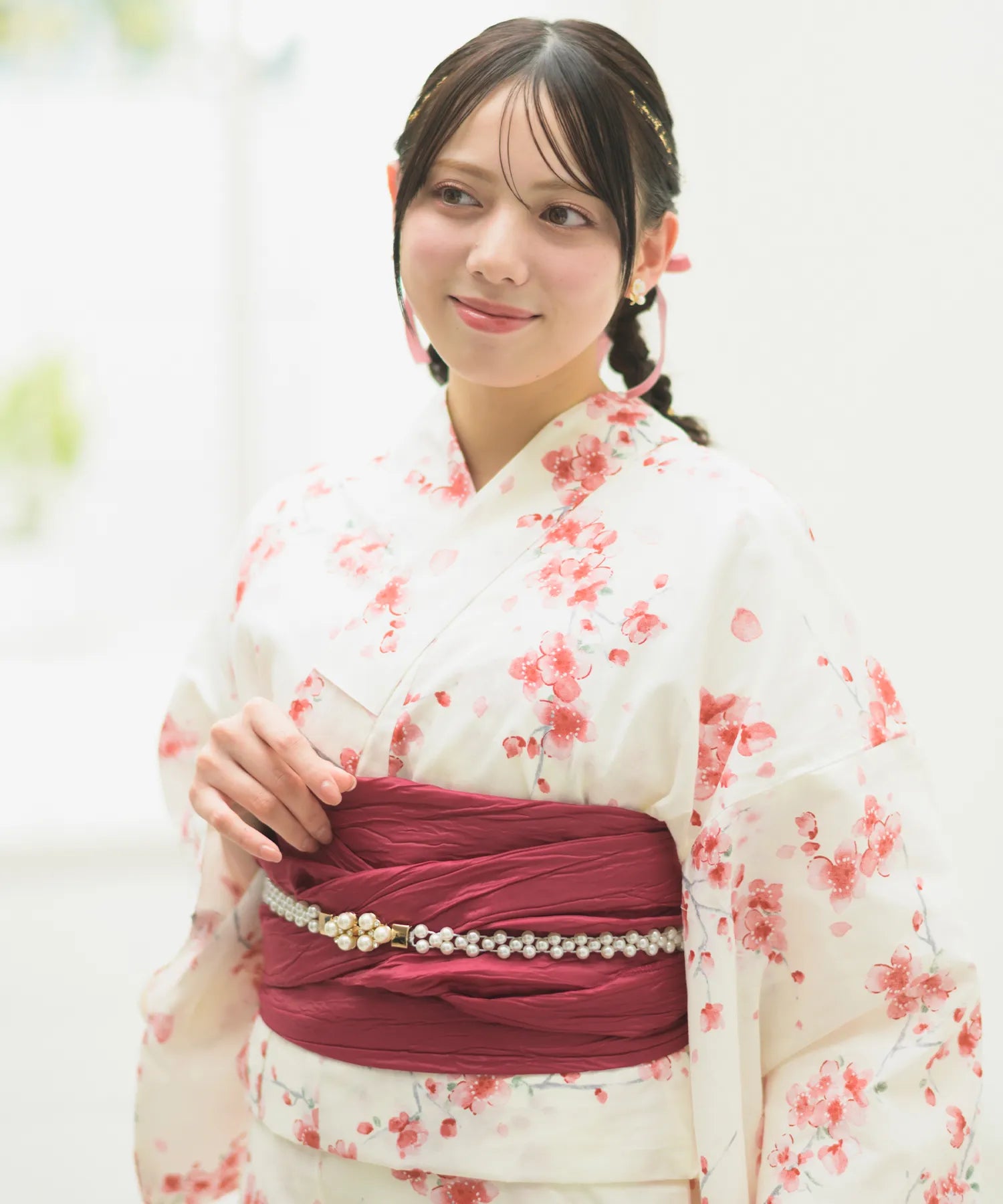 Crinkled heko obi