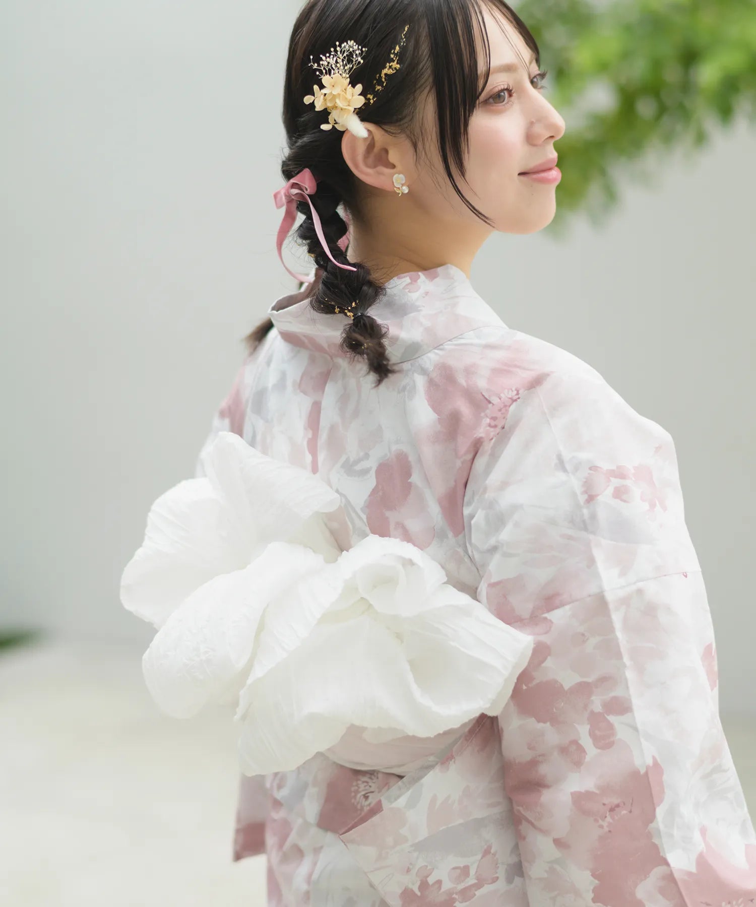 Crinkled heko obi