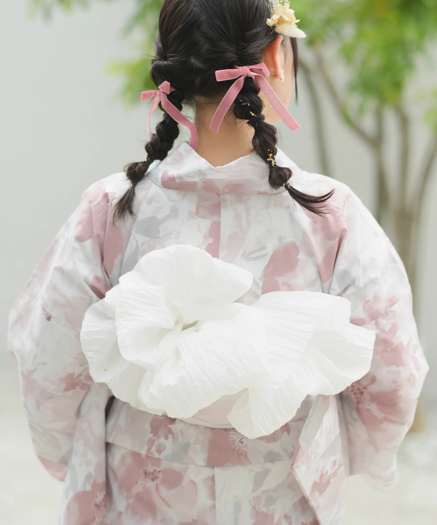 Crinkled heko obi