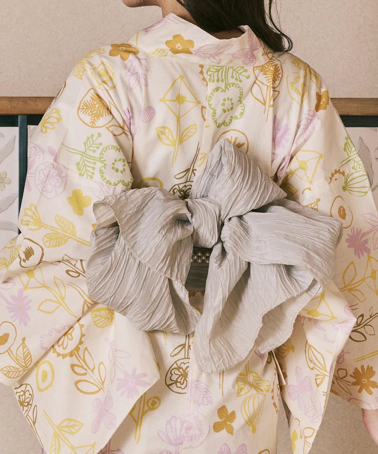 Crinkled heko obi