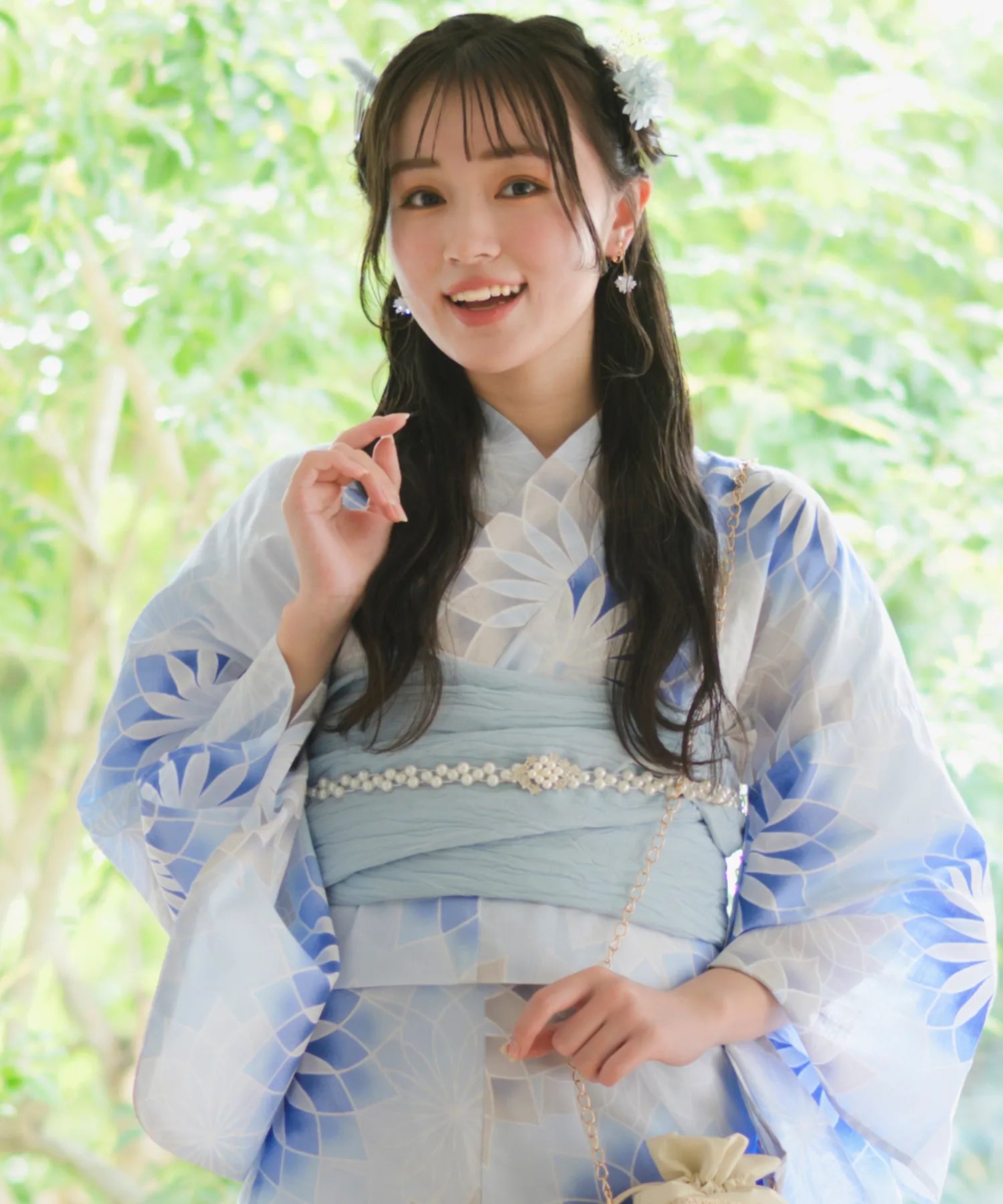 Crinkled heko obi