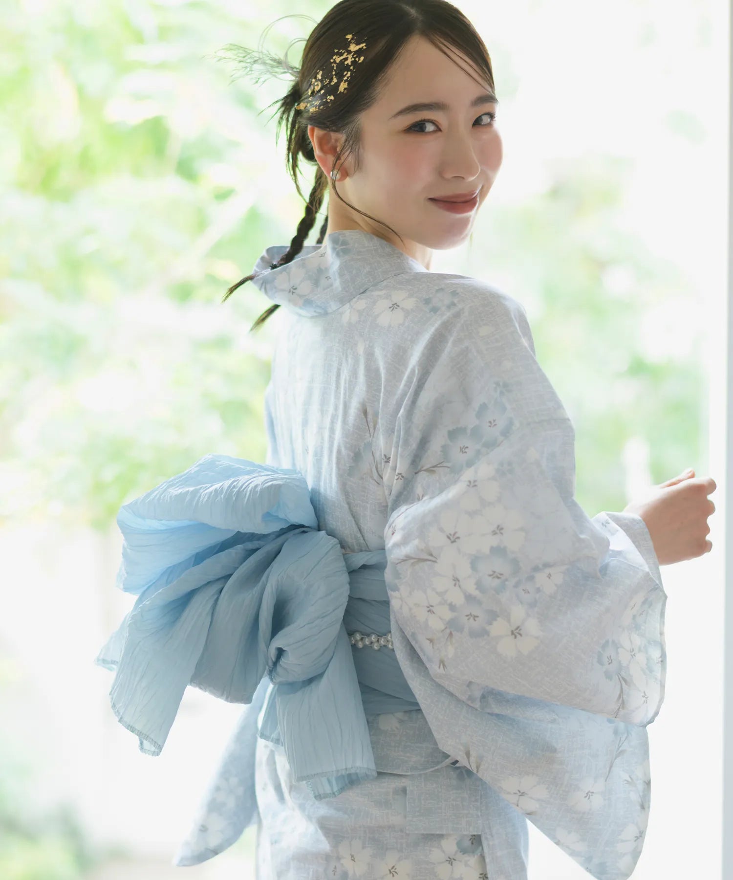 Crinkled heko obi