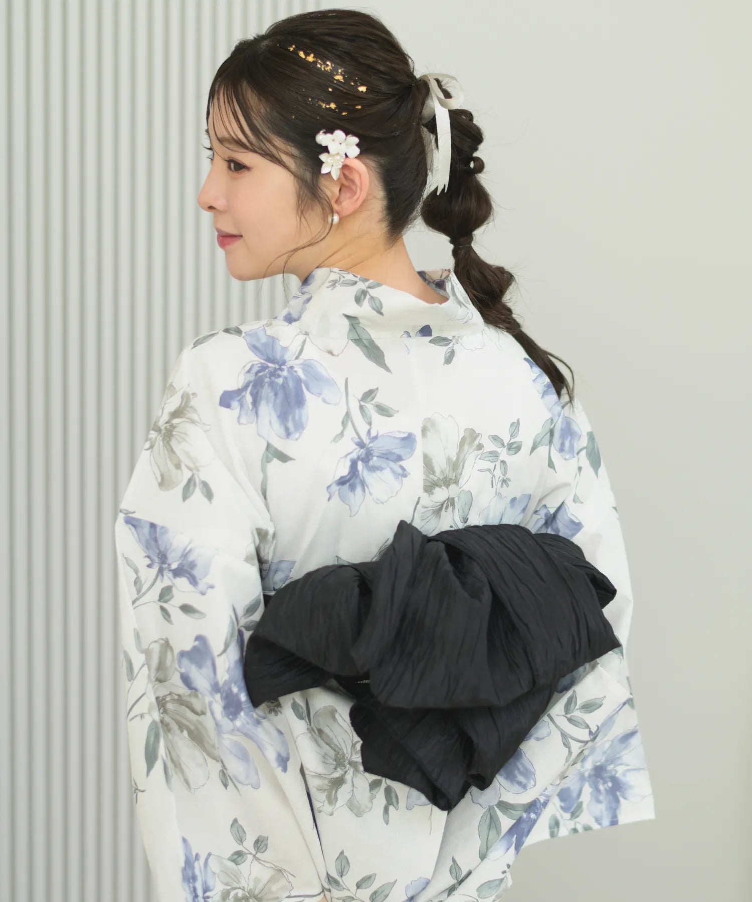 Crinkled heko obi