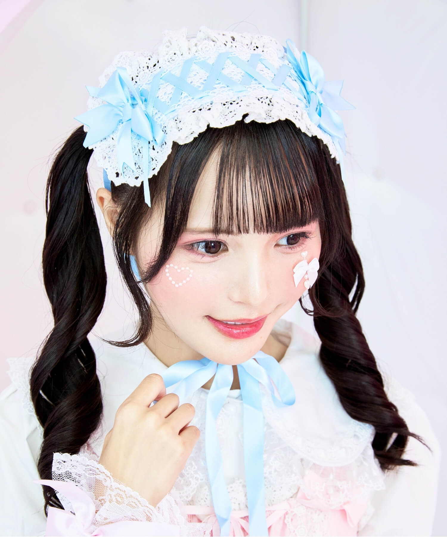 レースアップリボンヘッドドレス