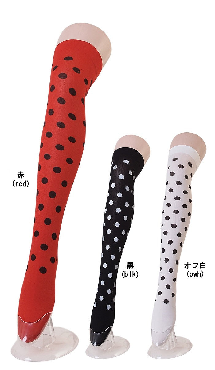 Dot pattern knee high socks
