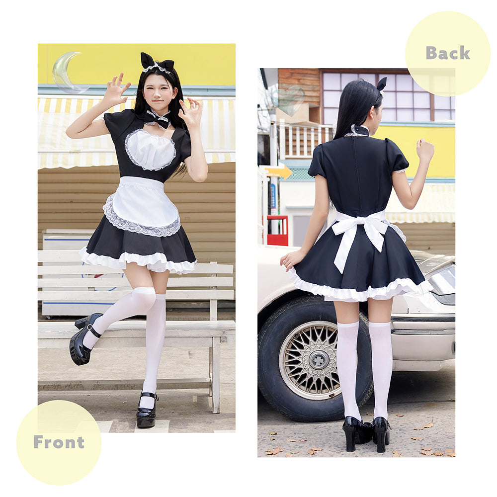 鈴付きキャットメイド 4点セット