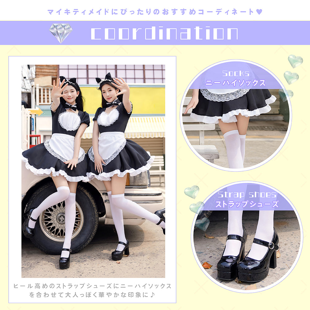鈴付きキャットメイド 4点セット