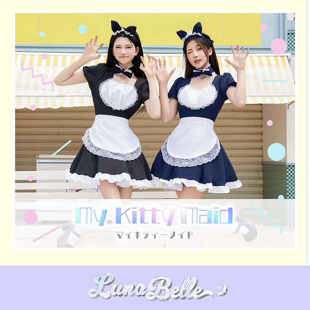 鈴付きキャットメイド 4点セット