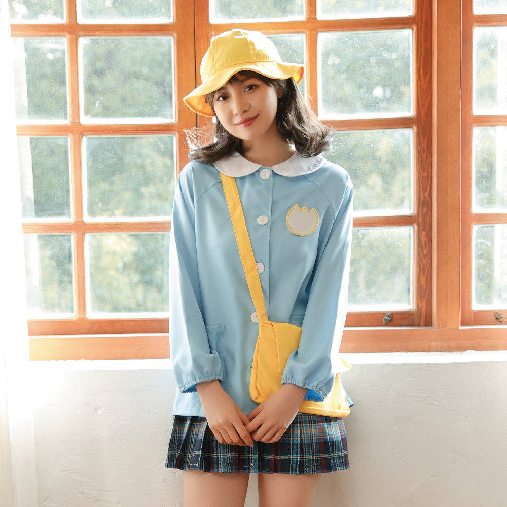ピンクorサックスブルー 幼稚園児スモックセット | BODYLINE & LunaBelle