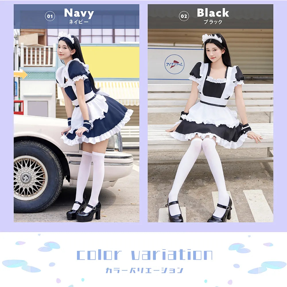 ラブリーエプロンメイド 4点セット