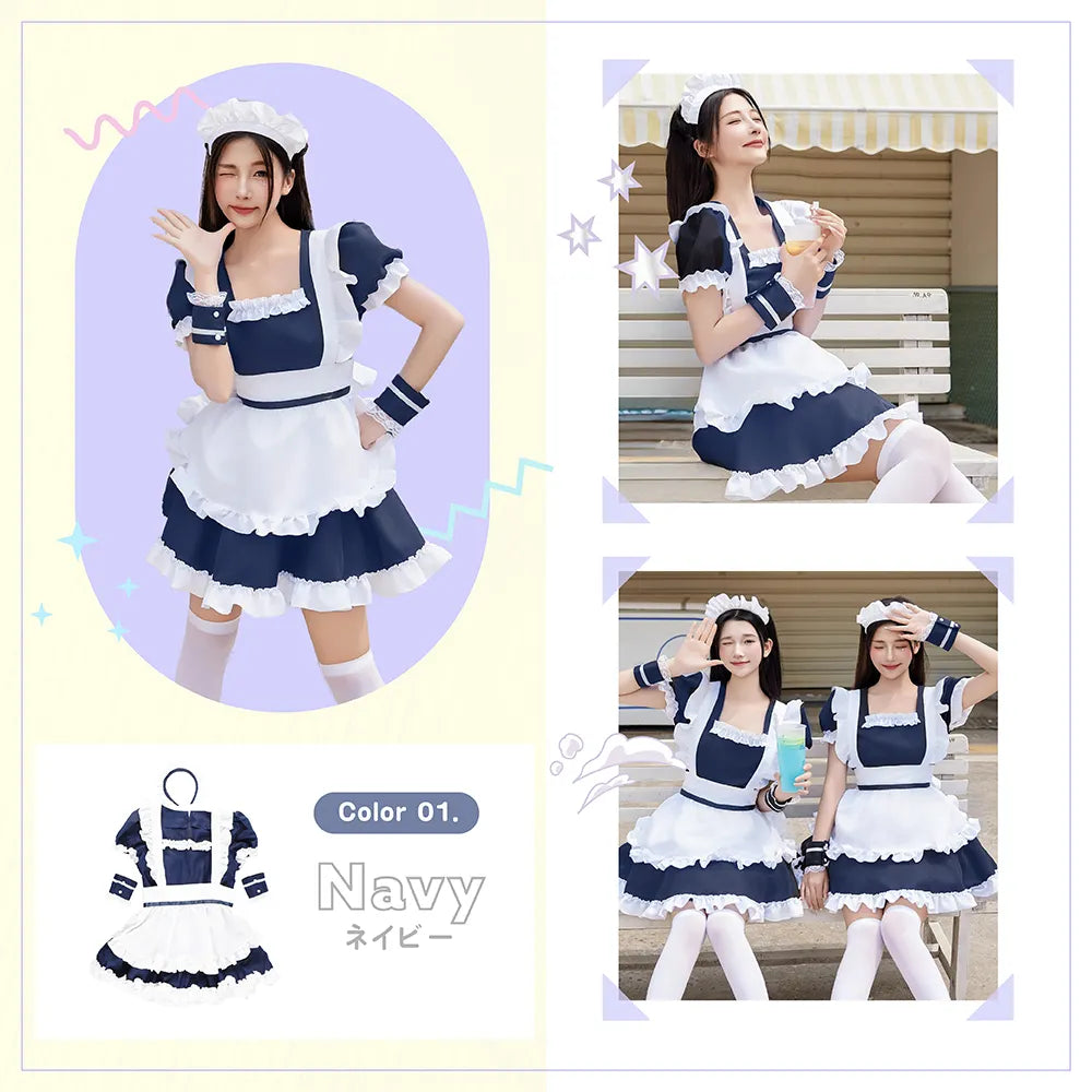 ラブリーエプロンメイド 4点セット