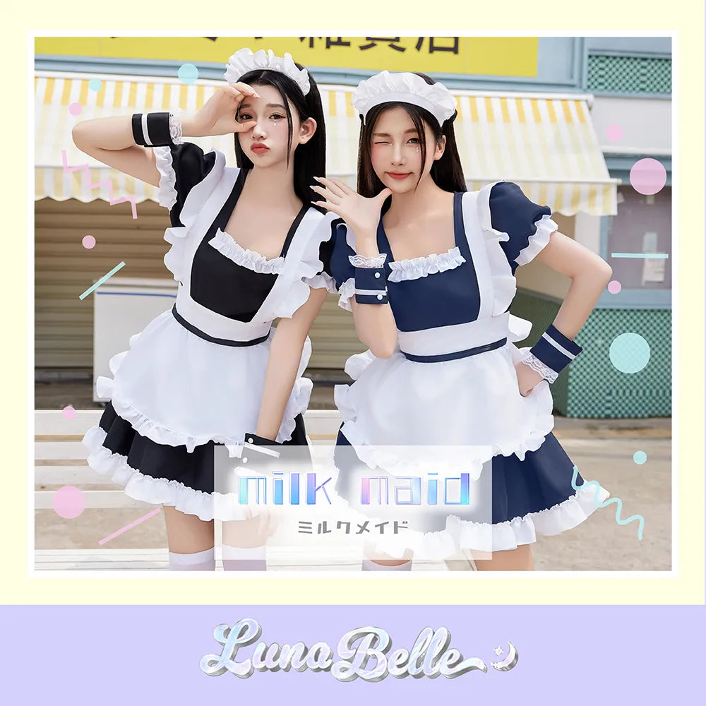 ラブリーエプロンメイド 4点セット