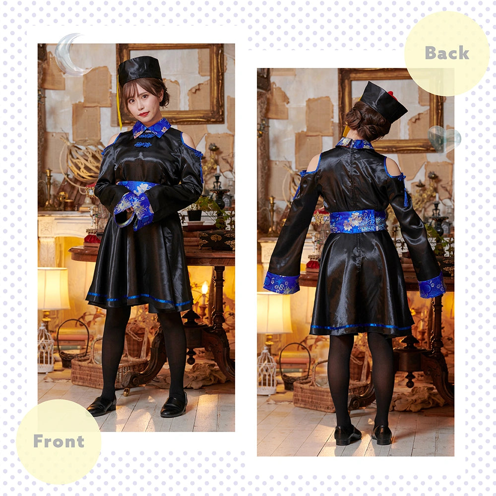 High-waisted, open-shouldered kyongsi