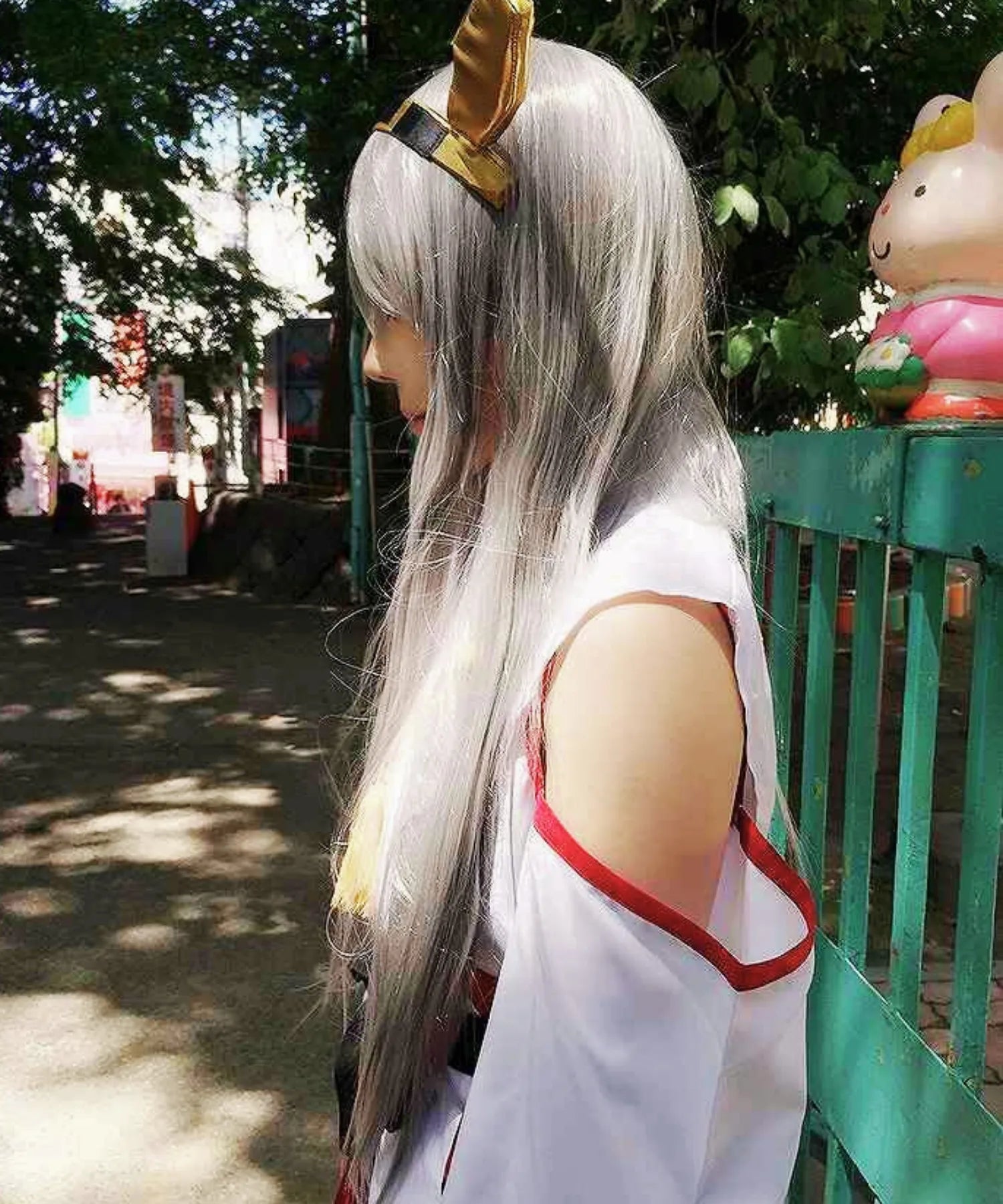80cm long straight wig