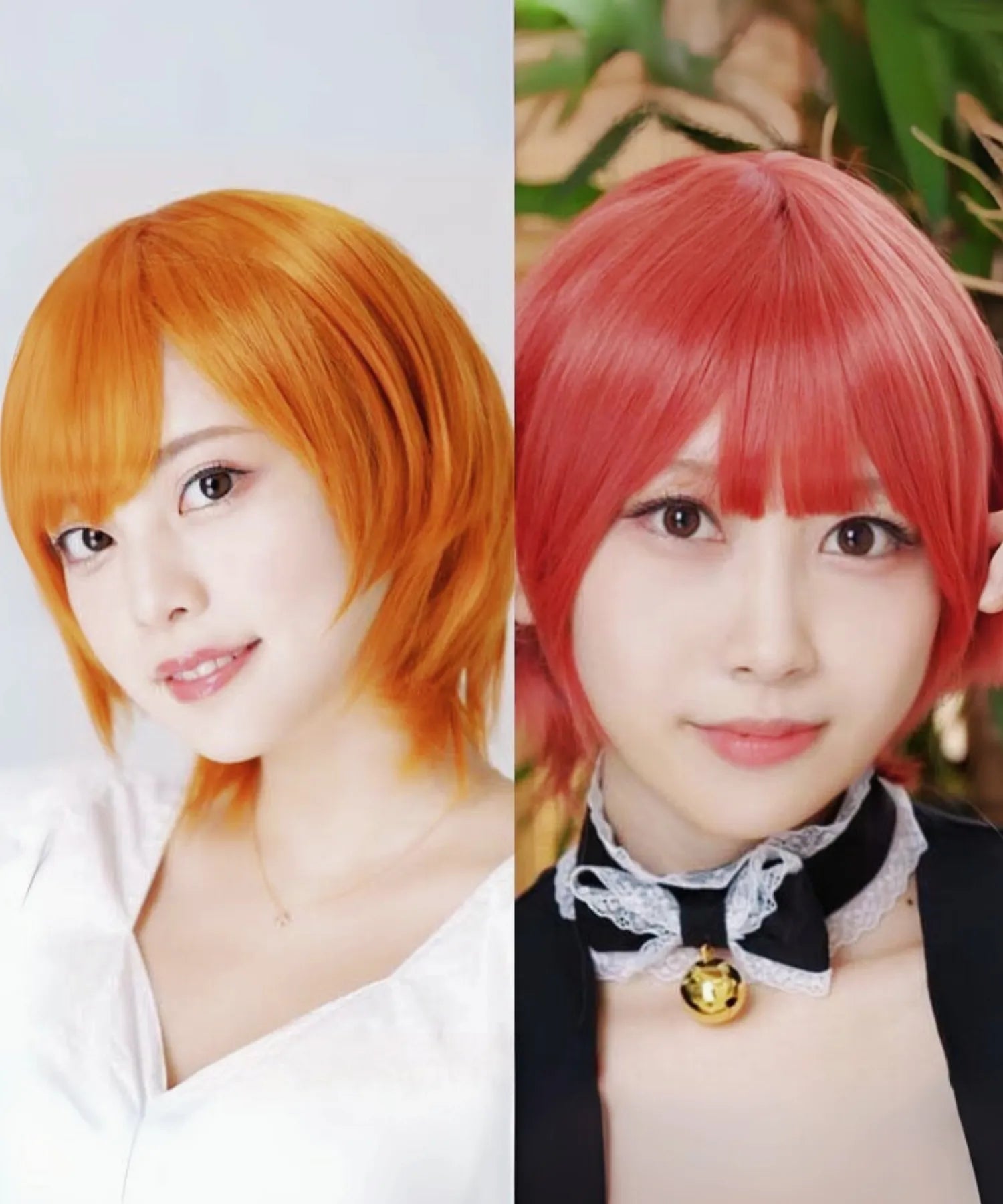 Long neckline short wig