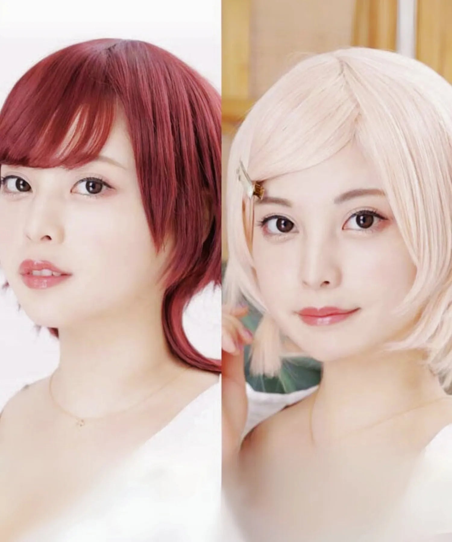 Long neckline short wig