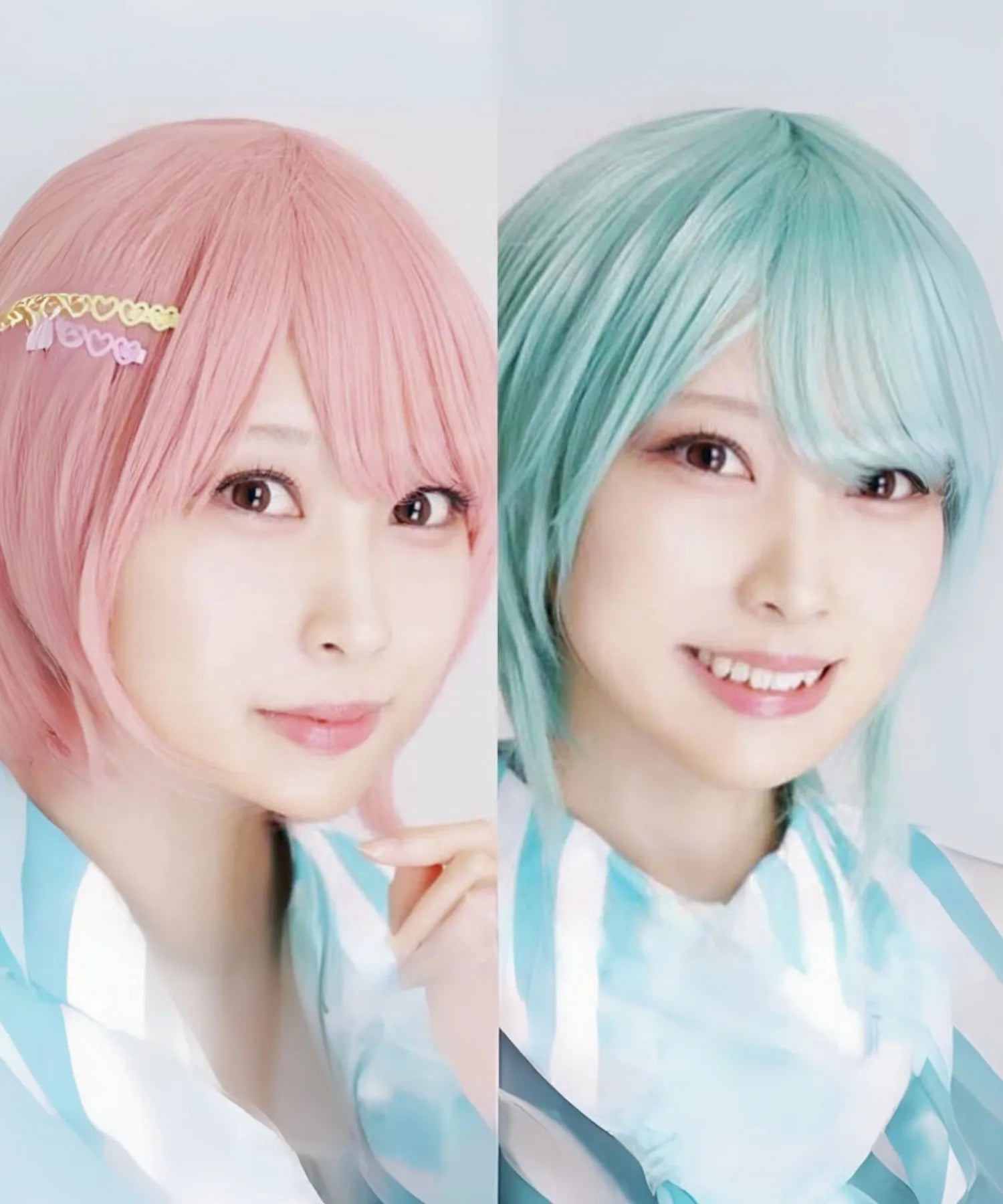 Long neckline short wig