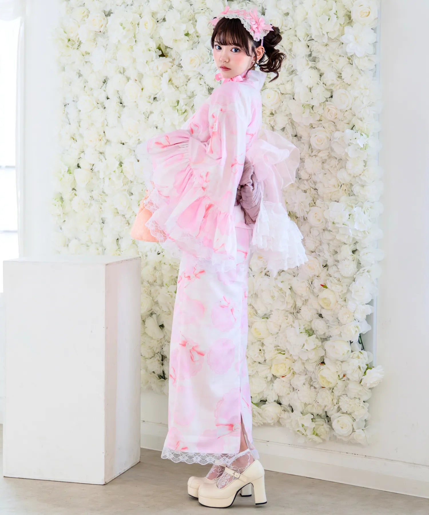 凛姫浴衣 プリンセスハートレース ロリータ浴衣 単品