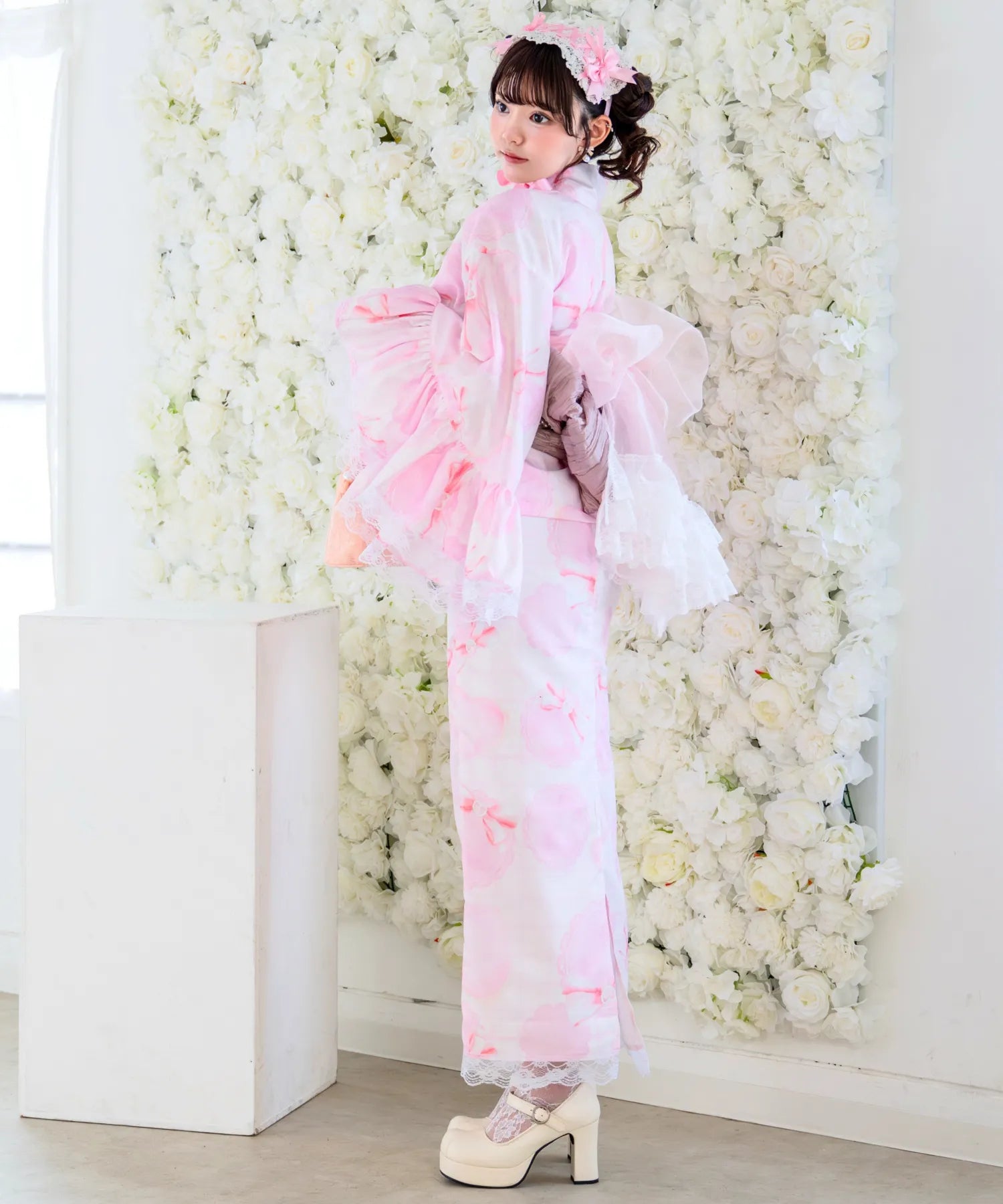 凛姫浴衣 プリンセスハートレース ロリータ浴衣 単品