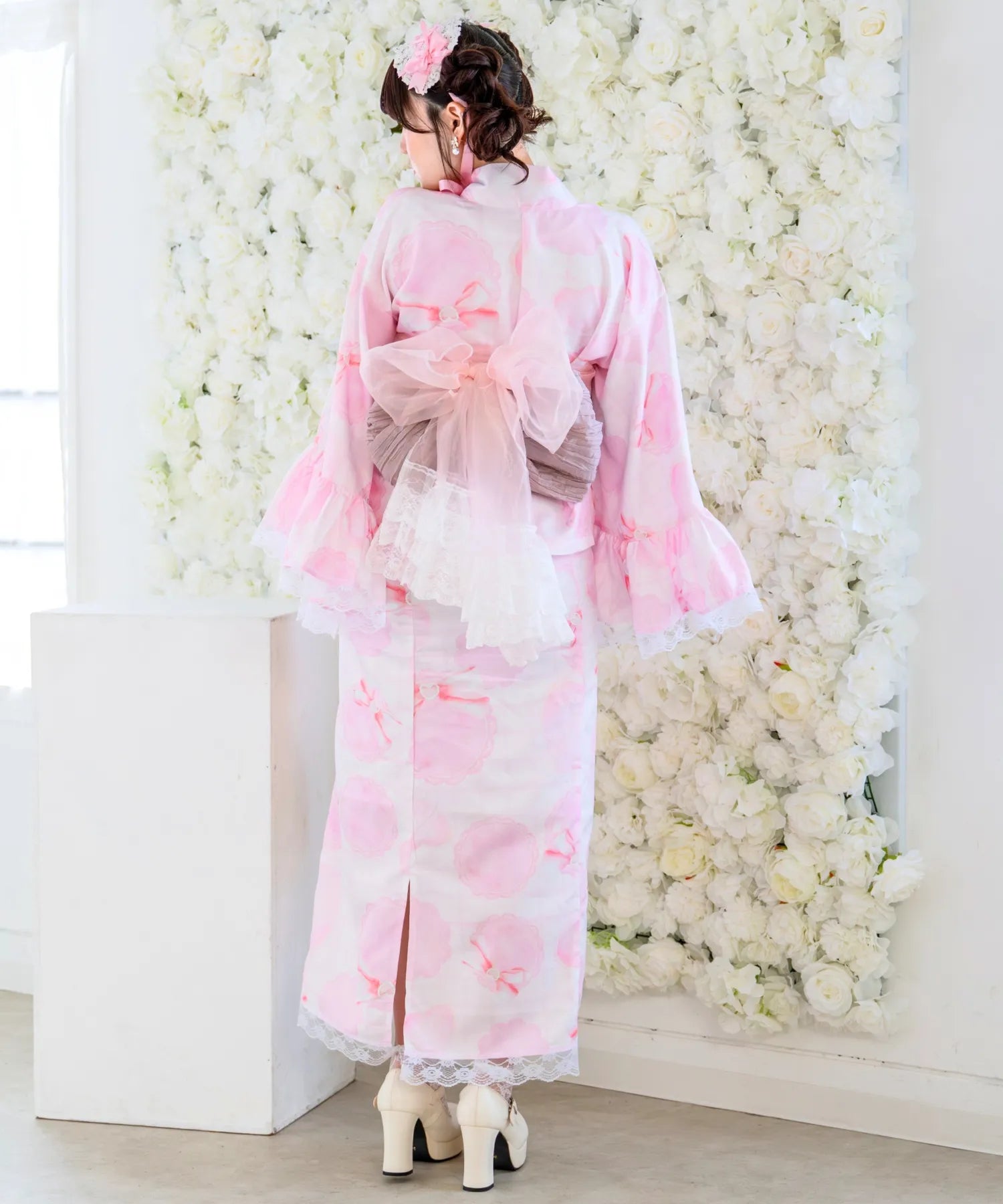 凛姫浴衣 プリンセスハートレース ロリータ浴衣 単品