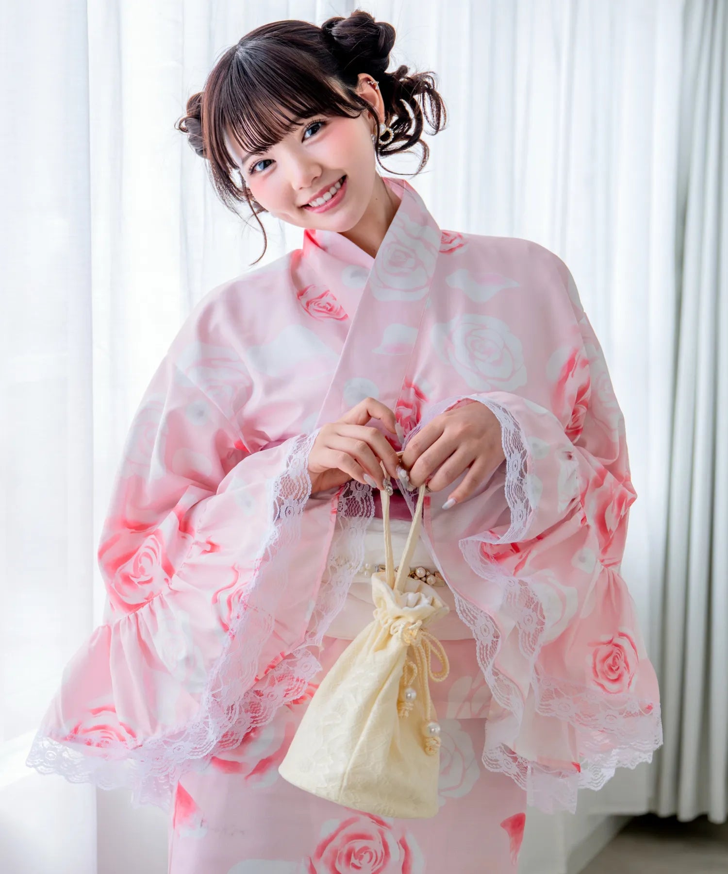 凛姫浴衣 ローズティアラドール ロリータ浴衣 単品