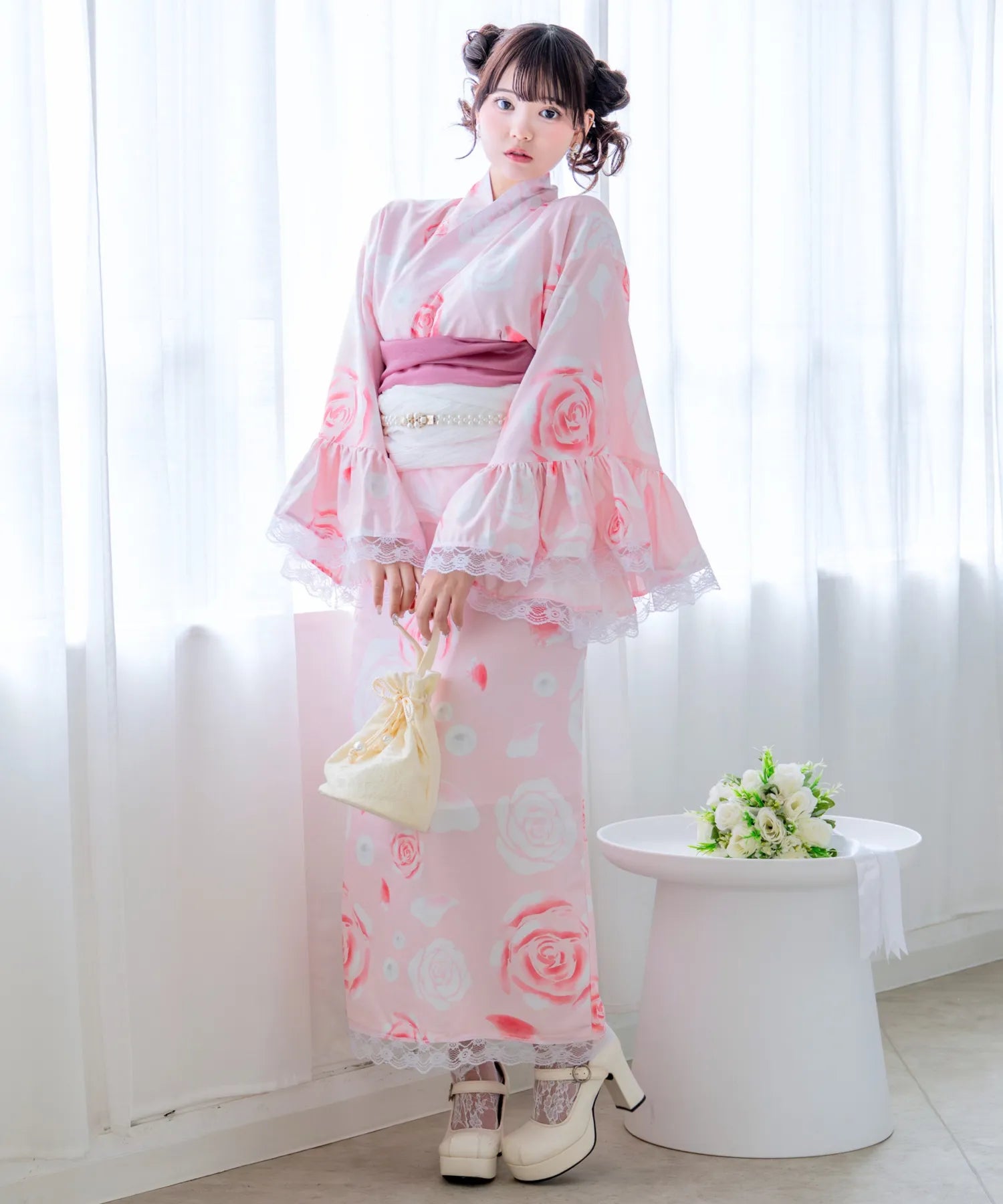 凛姫浴衣 ローズティアラドール ロリータ浴衣 単品