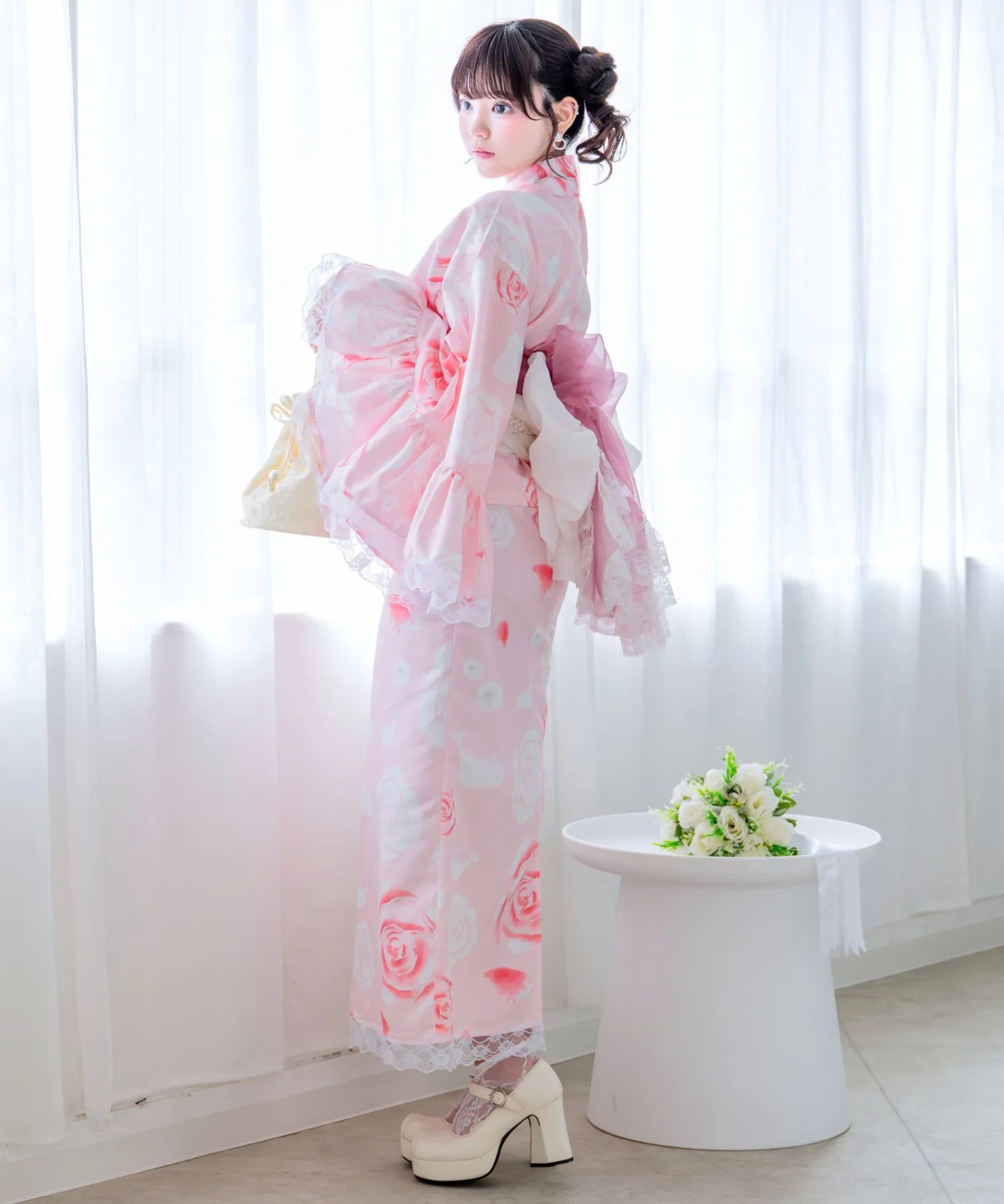 凛姫浴衣 ローズティアラドール ロリータ浴衣 単品