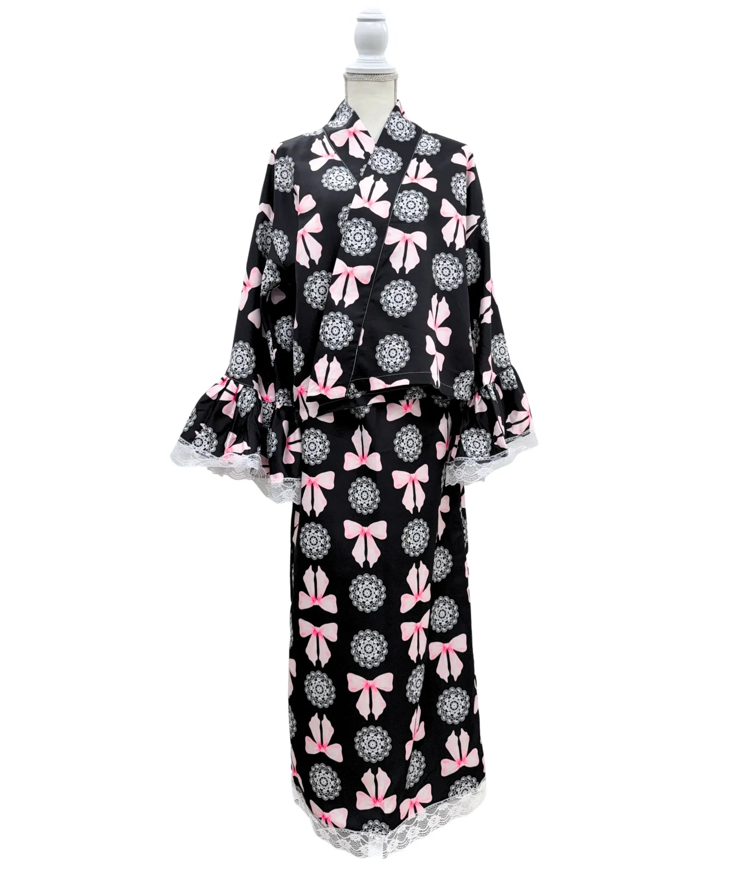凛姫浴衣 ノワールレースドール ロリータ浴衣 単品