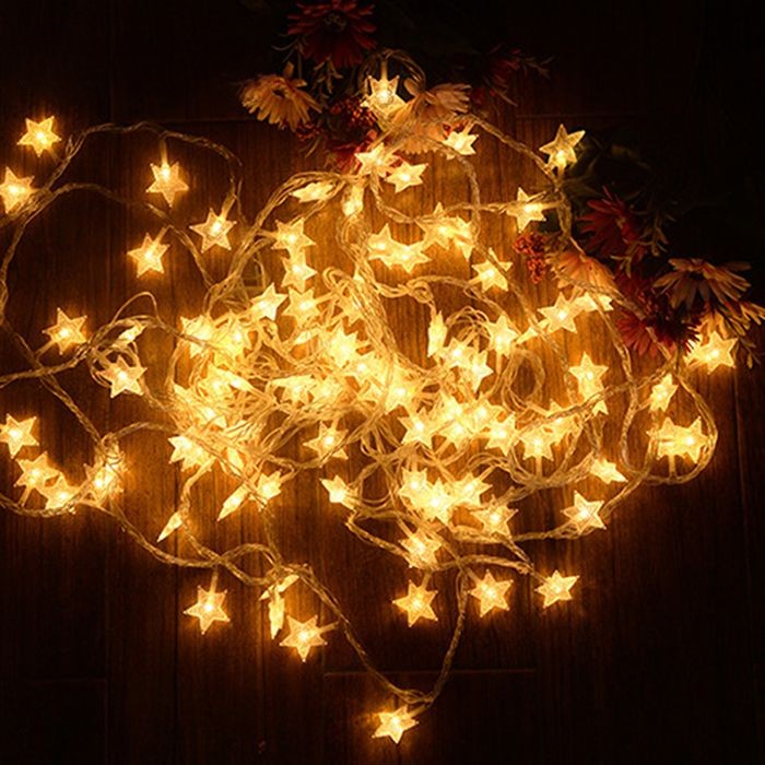 Garland of glowing stars