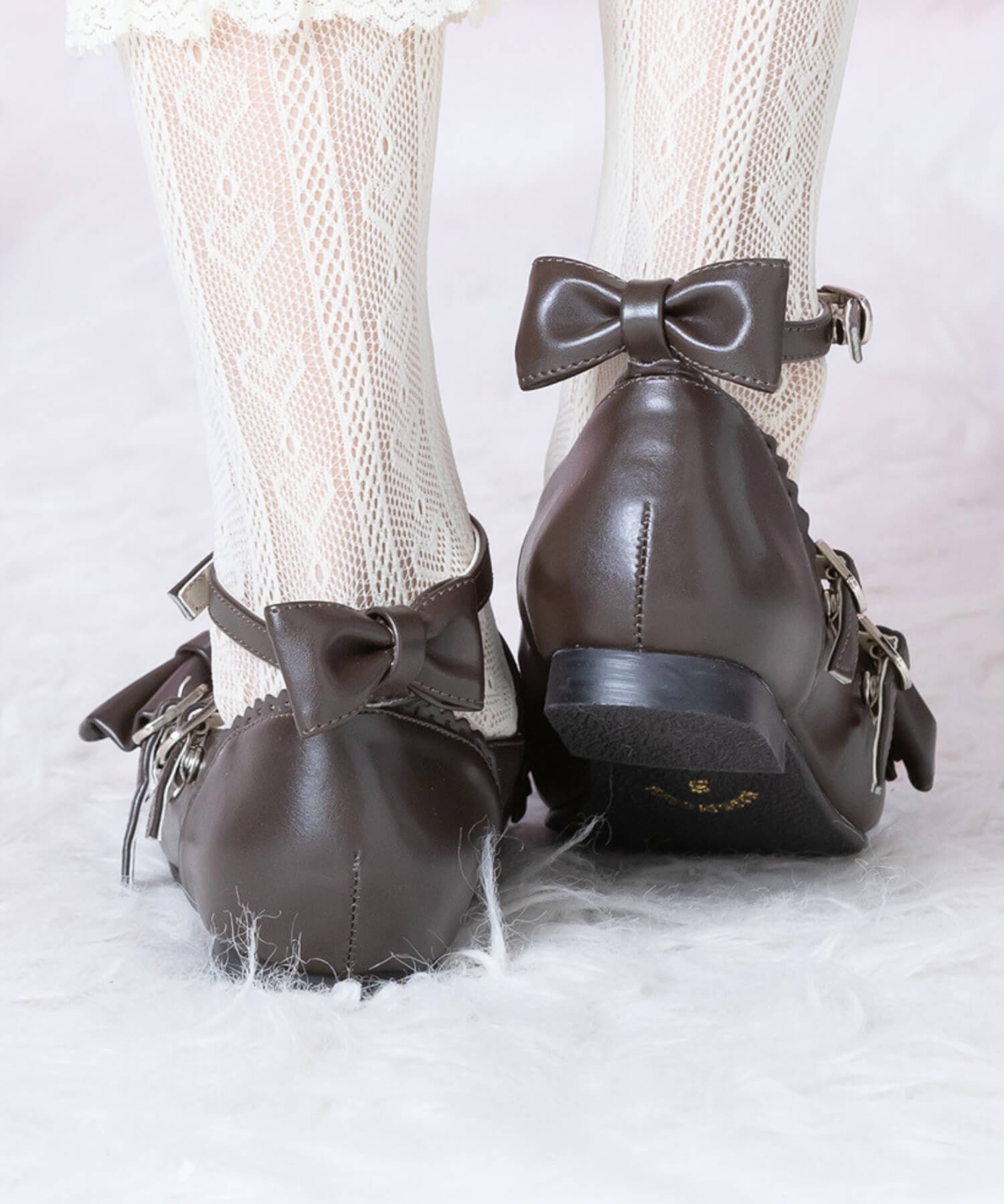 Frill ribbon shoes