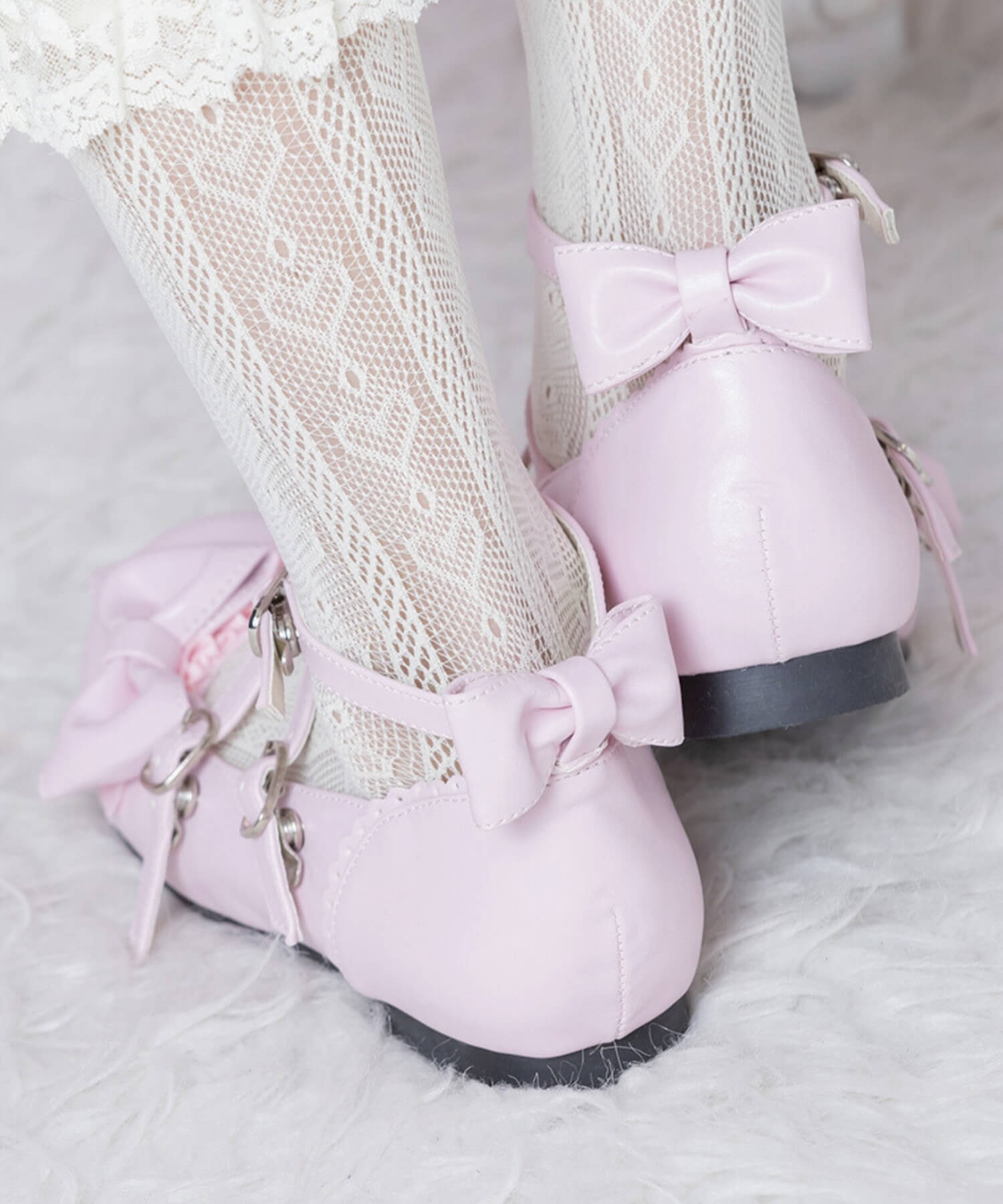 Frill ribbon shoes