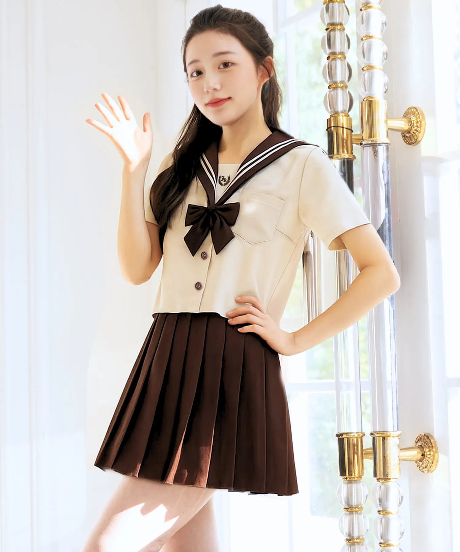 クラシックカラー半袖セーラー服