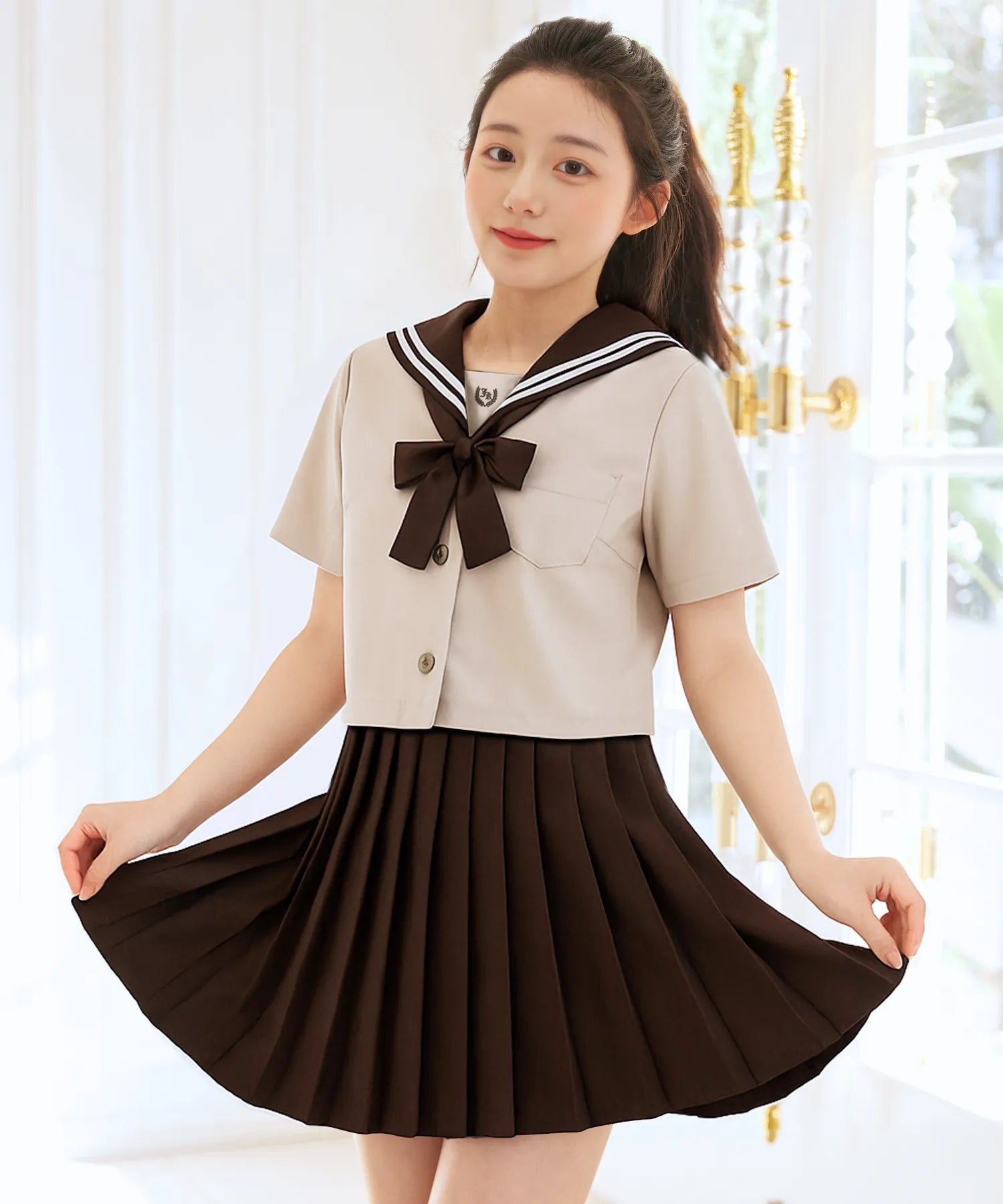 クラシックカラー半袖セーラー服