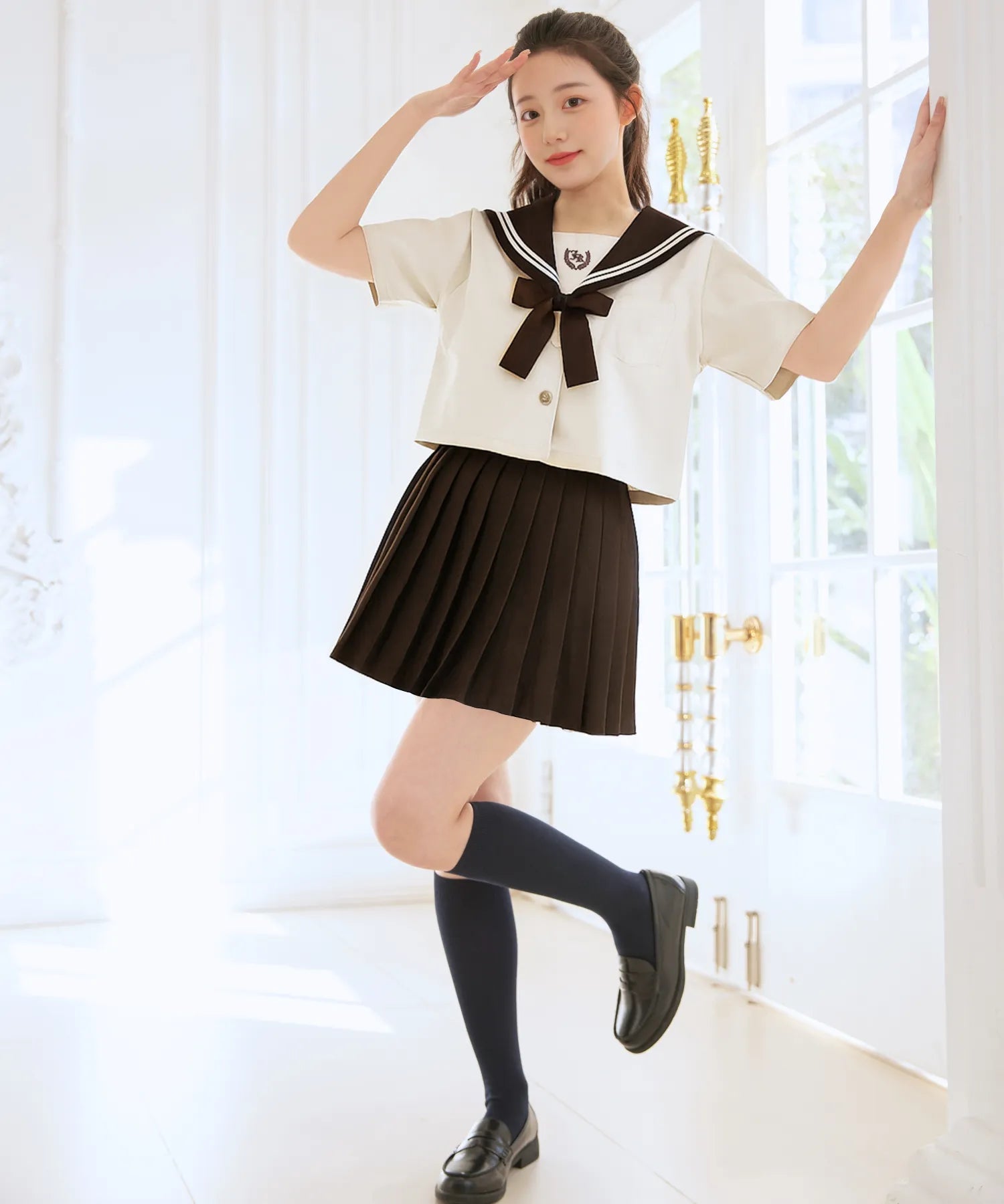 クラシックカラー半袖セーラー服