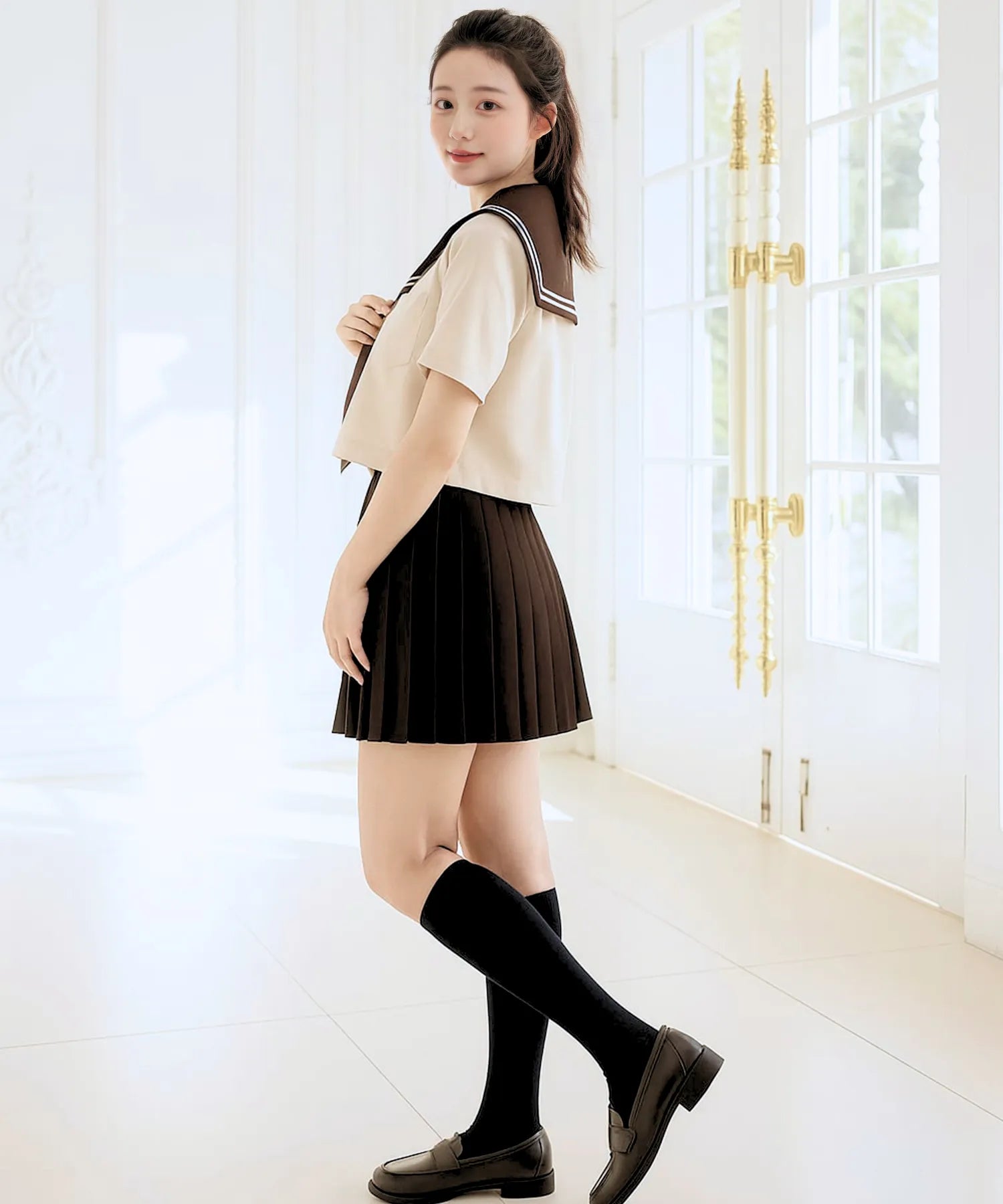 クラシックカラー半袖セーラー服