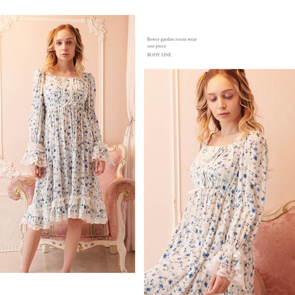 Flower field roomwear onepiece