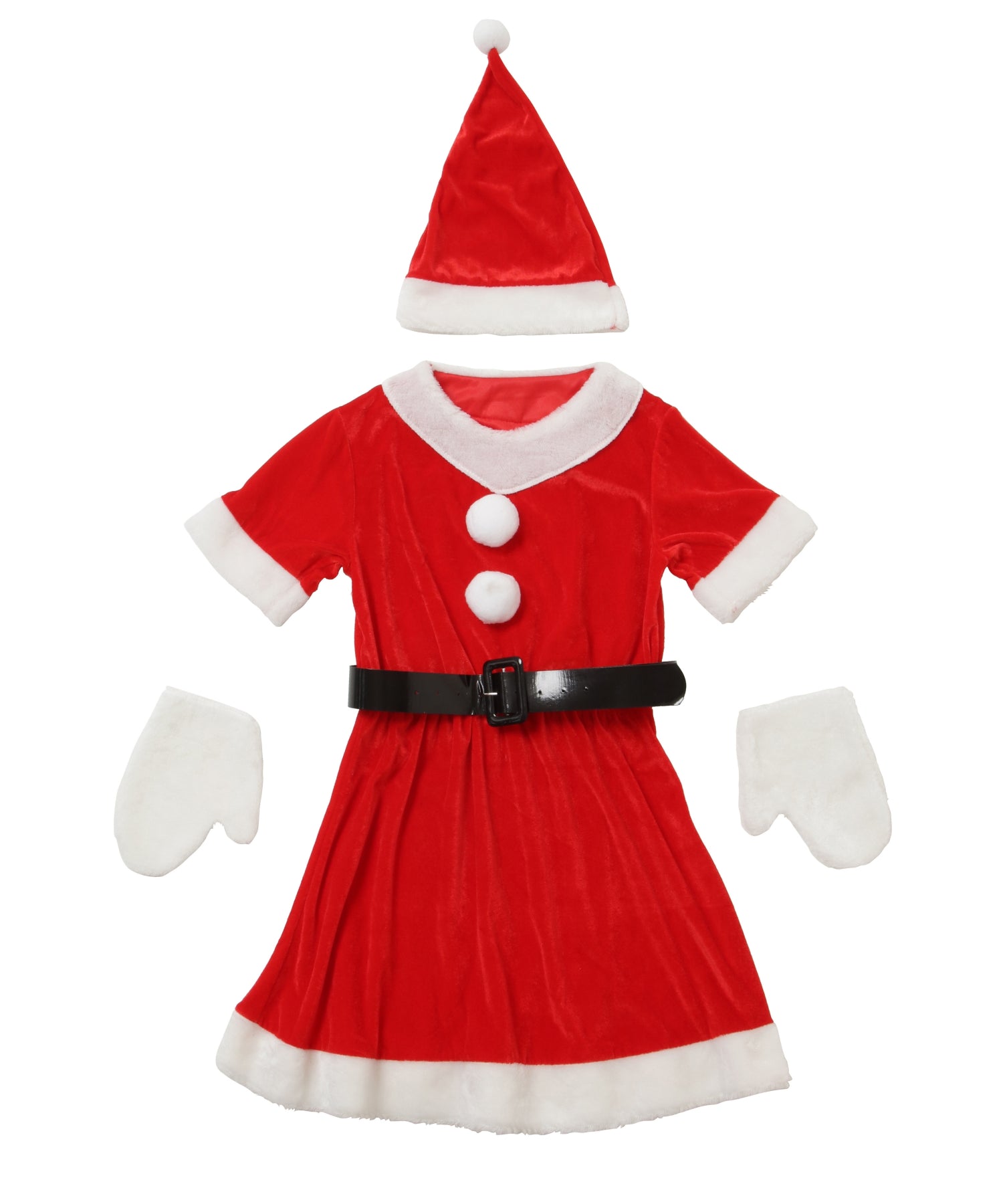 グローブつきミニサンタドレス