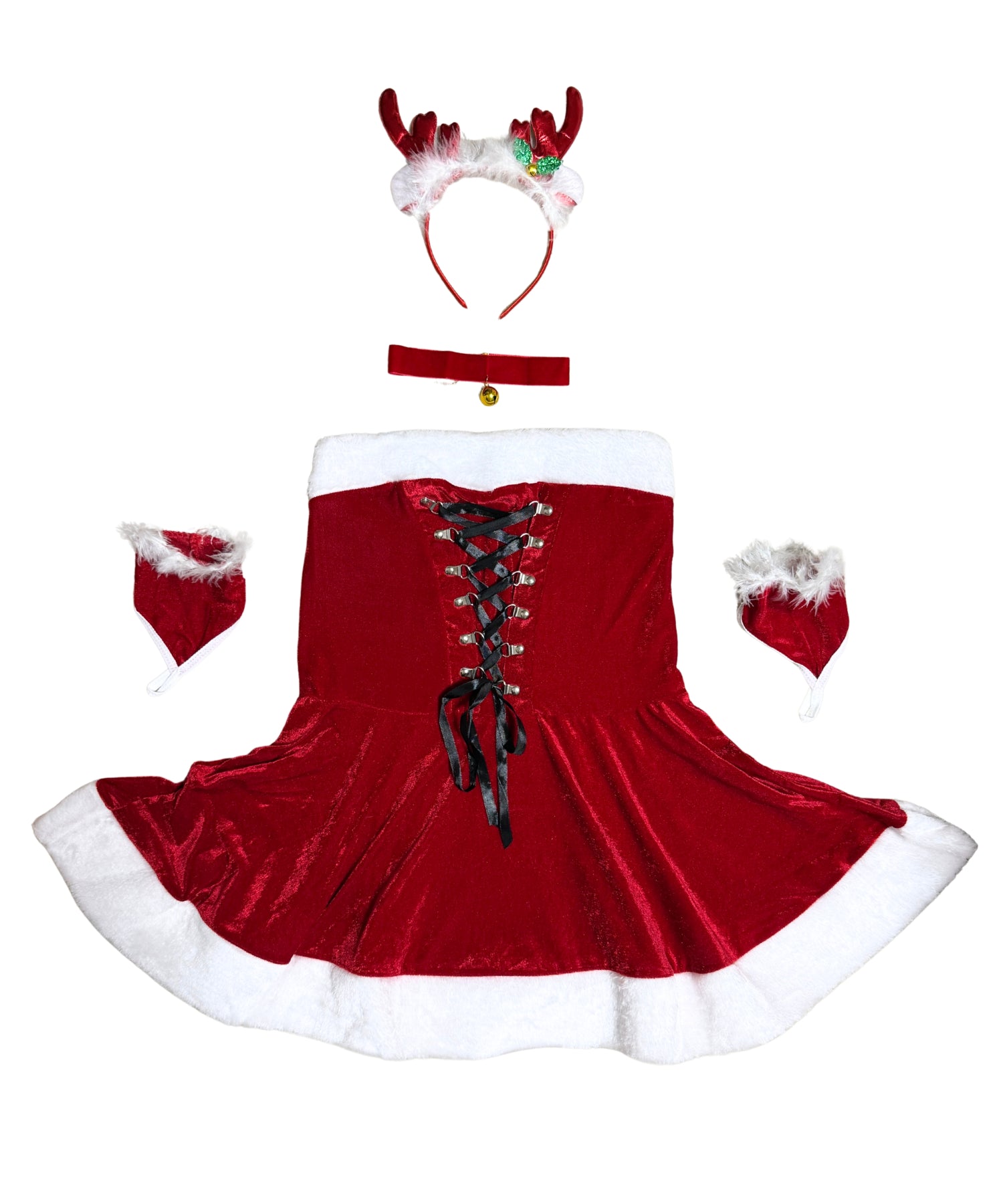 トナカイのレースアップサンタ