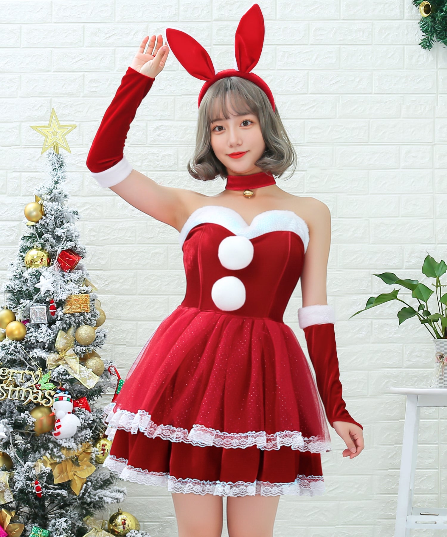 うさみみティアードフリルサンタ