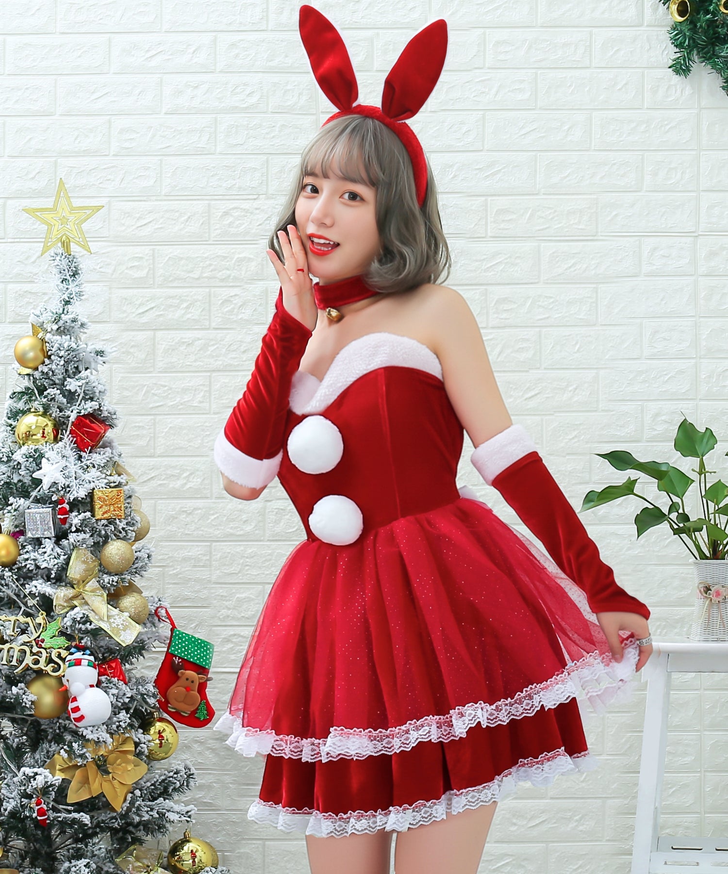 うさみみティアードフリルサンタ