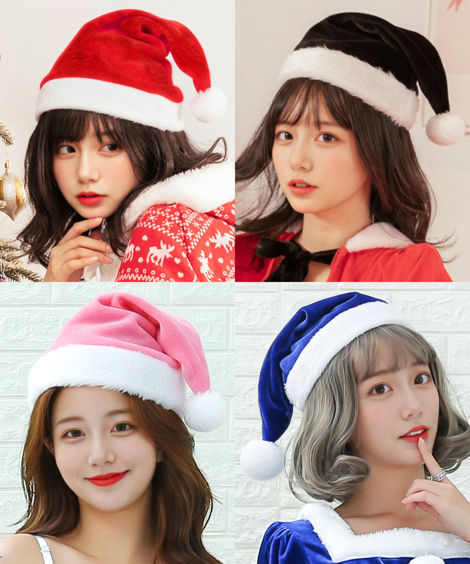 ベロアサンタ帽