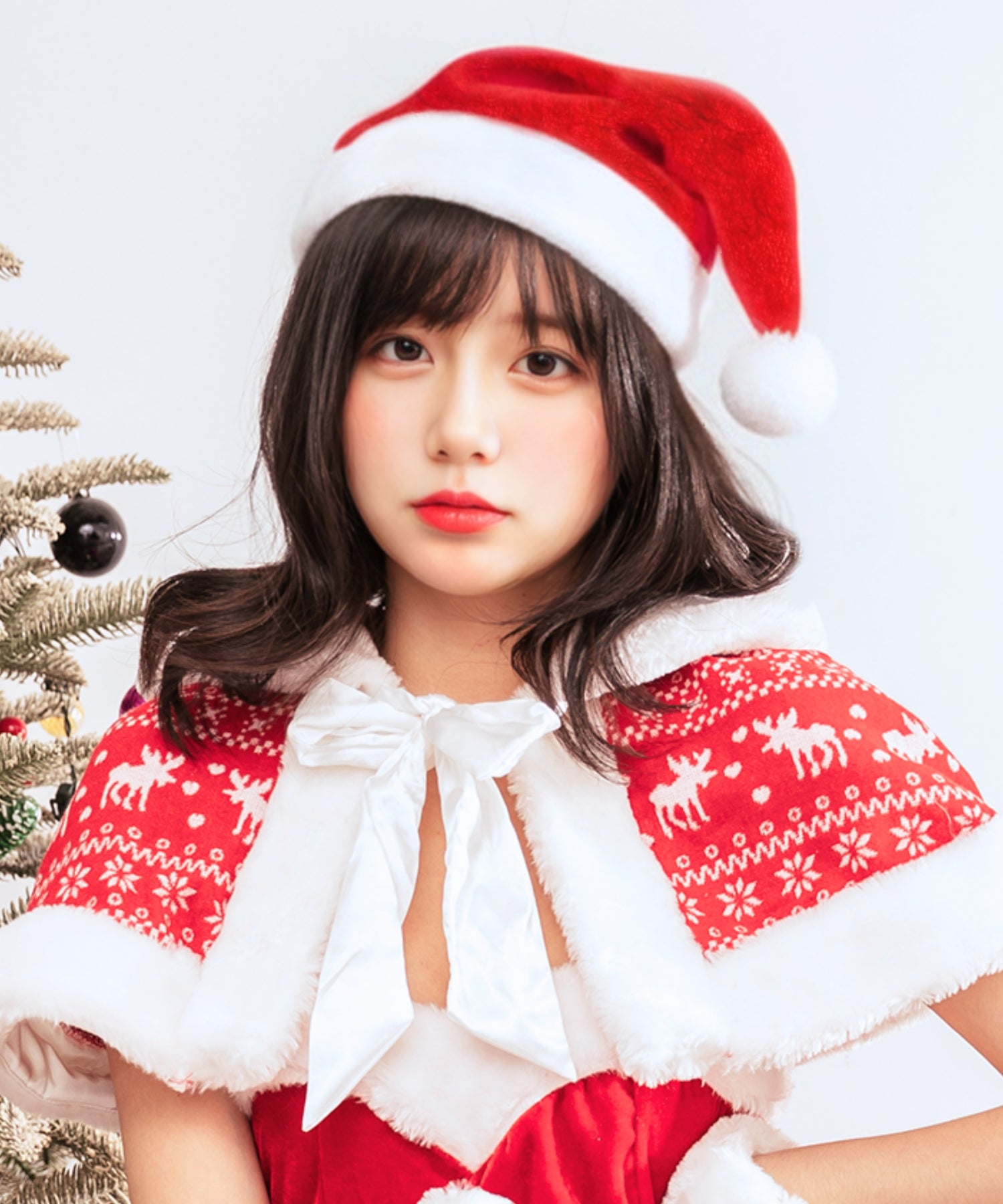 ベロアサンタ帽