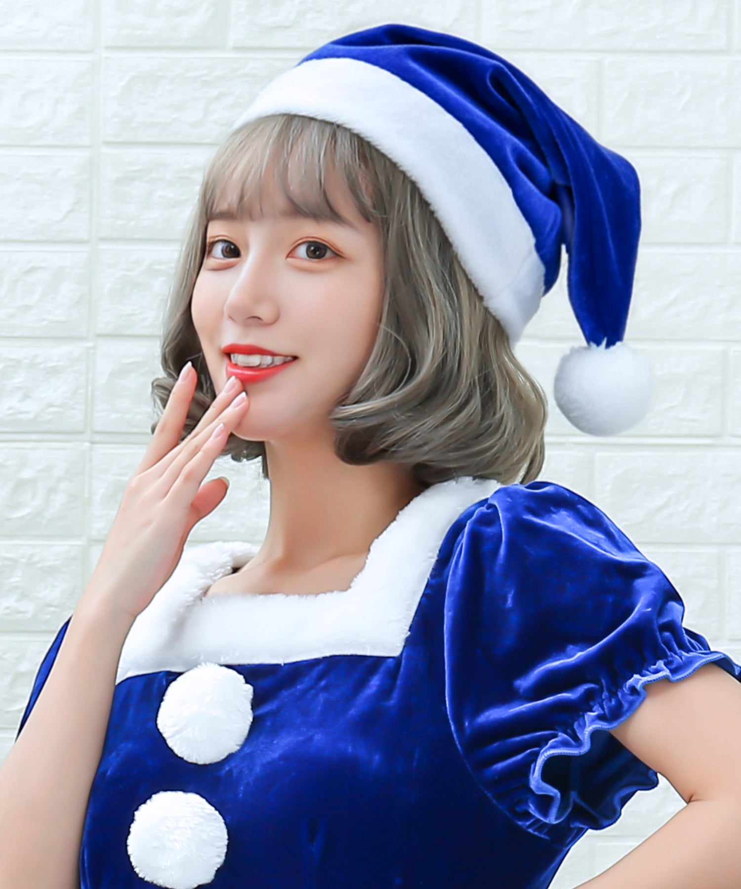 ベロアサンタ帽