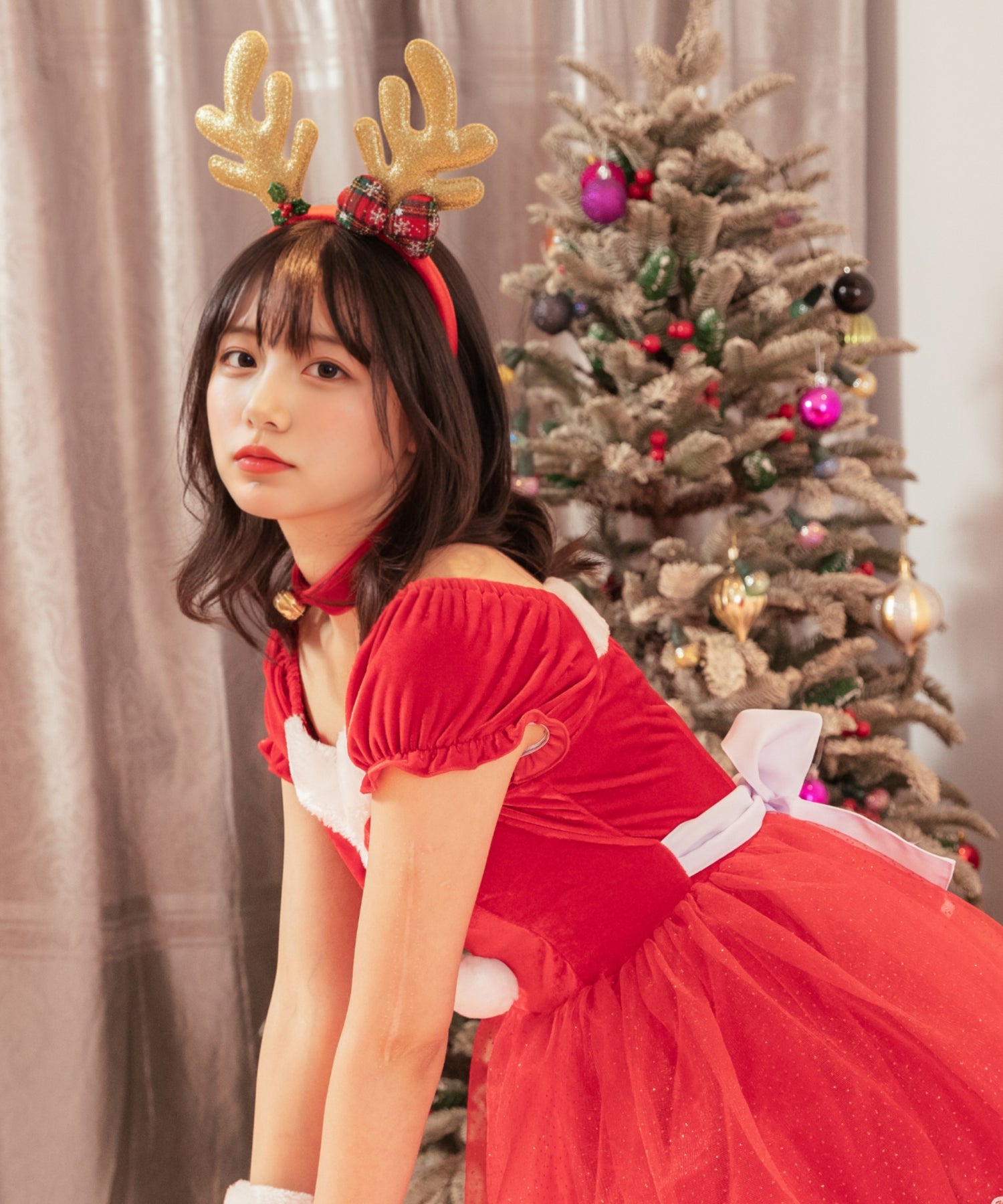 トナカイ角カチューシャ