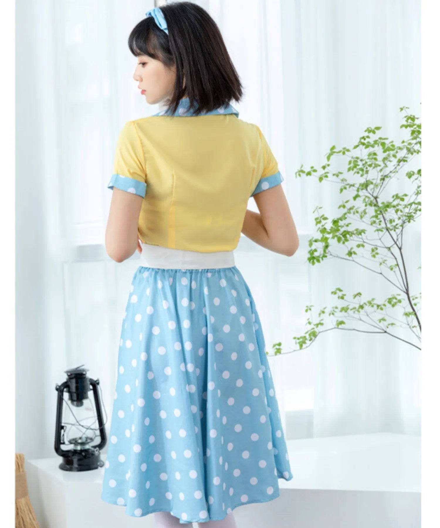 50's style retro polka dot set-up