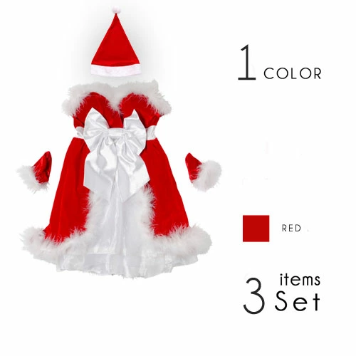 Big Ribbon Frill Santa Dress