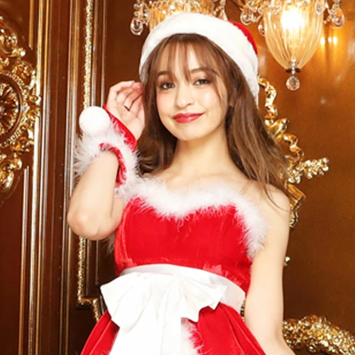 Big Ribbon Frill Santa Dress