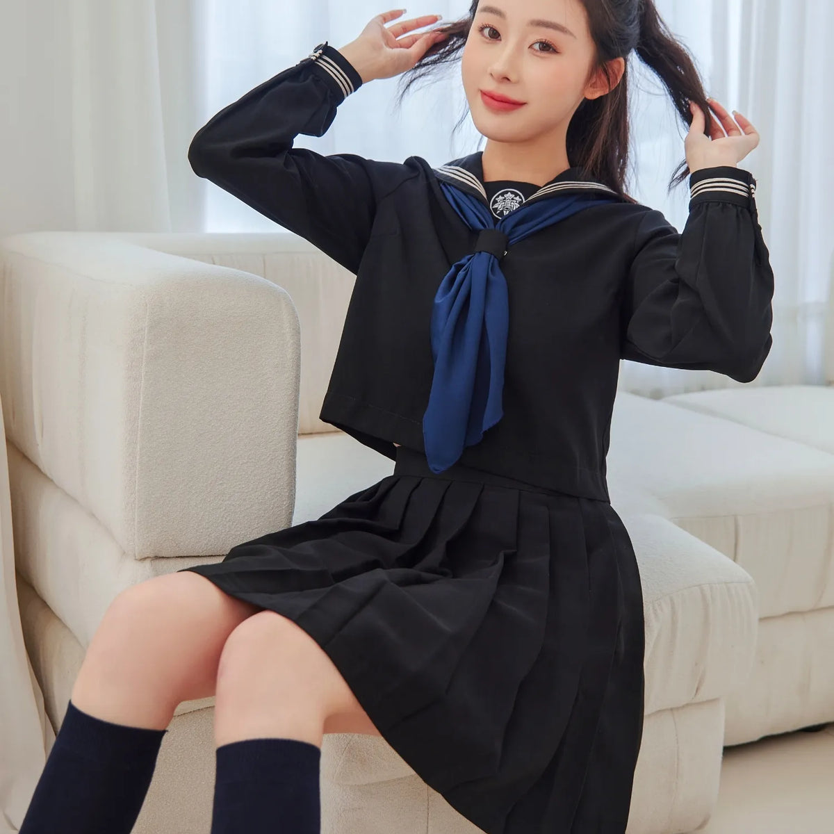 ELLE - 学生服セーラー服ELLE180B 濃紺×ホワイトライン未使用品 学生服セーラー服ELLE180B 濃紺×ホワイトライン未使用品