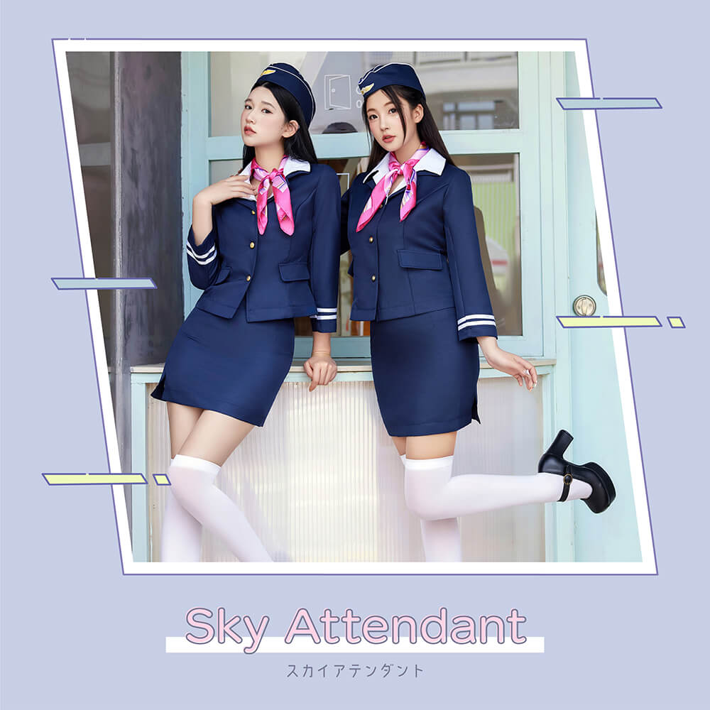 Simple Cabin Attendant 4-piece set